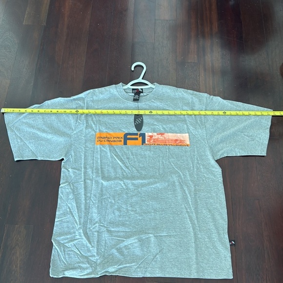 Formula One Grand Prix t-shirtx gray, O/S size very big/wide/long. Unworn NWT. - Picture 7 of 8